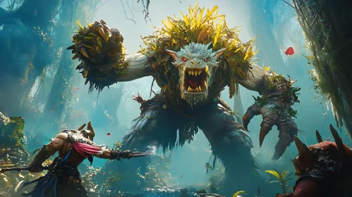 Colossal Monster in Forest