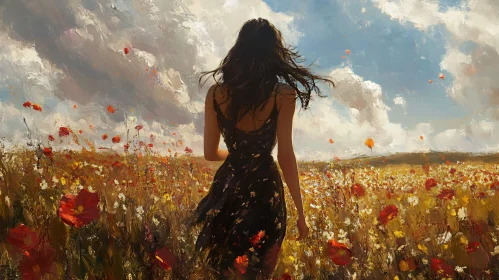 Poppy Field Walk Art