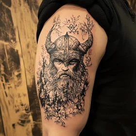 Viking Tattoo with Intricate Designs