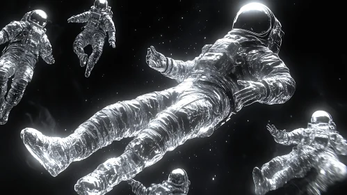 Astronauts Floating in the Void