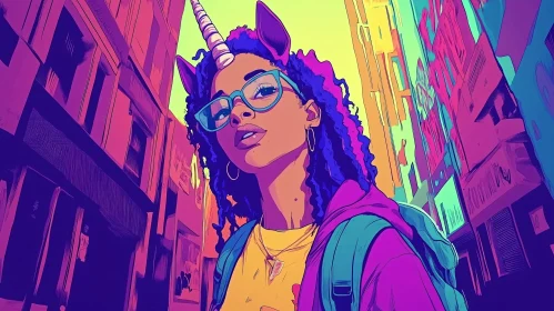 Urban Unicorn Portrait