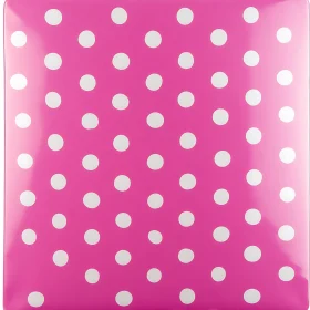 Retro Pink and White Polka Dots