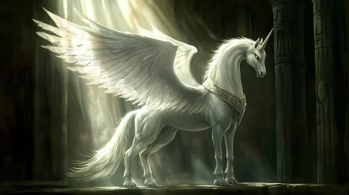 Majestic Unicorn with Wings
