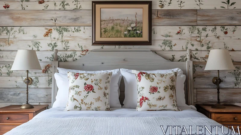 Charming Bedroom with Floral Accents