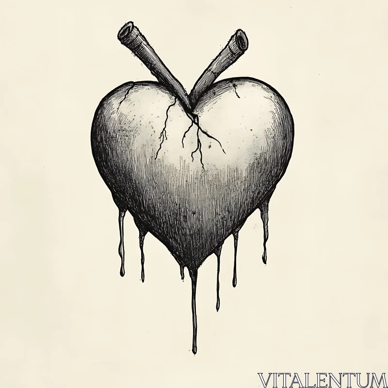 Dripping Heart Art