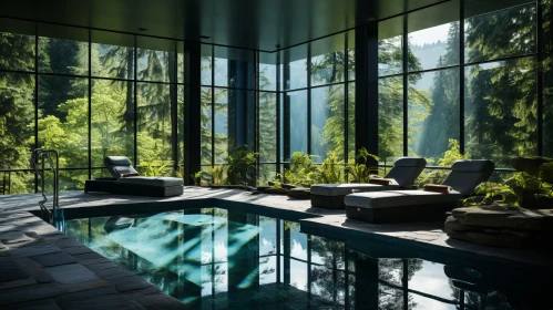 Enchanting Swimming Pool in the Forest | Luminous Glazes