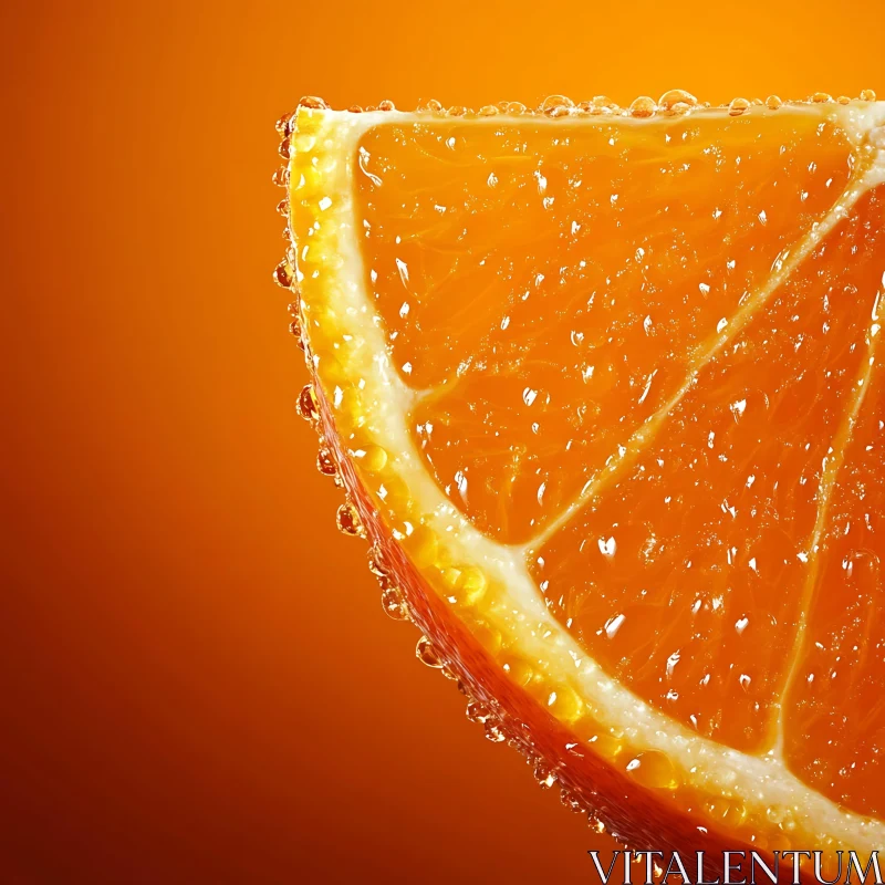 Vibrant Citrus Fruit Macro Shot AI Image