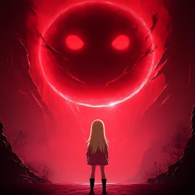 Crimson Orb and the Girl