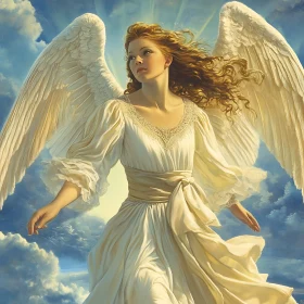 Heavenly Angel with Wings