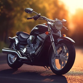 Motorcycle on Road