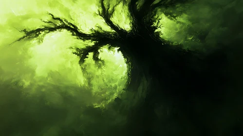 Green Abstract Tree