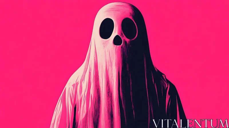 AI ART Ethereal Pink Ghost