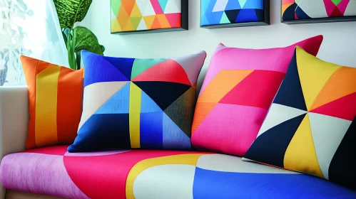 Colorful Geometric Patterned Home Decor