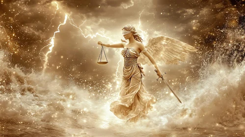 Lady Justice in the Golden Tempest