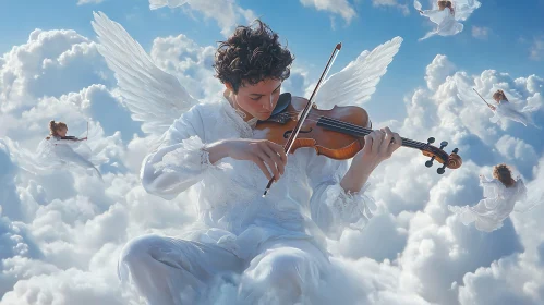 Heavenly Music: Angels in the Clouds
