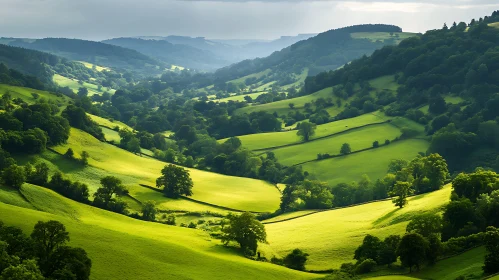 Rolling Hills Landscape View