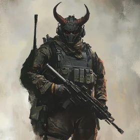 Devil Soldier with Rifle