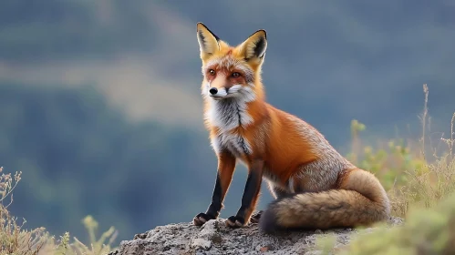 Red Fox on a Hillside