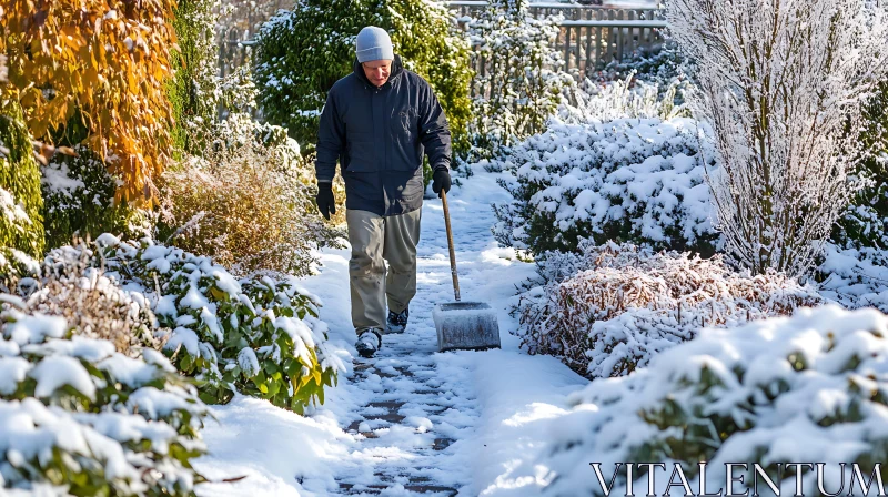 AI ART Winter Garden Snow Removal