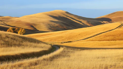 Scenic Golden Field Landscape