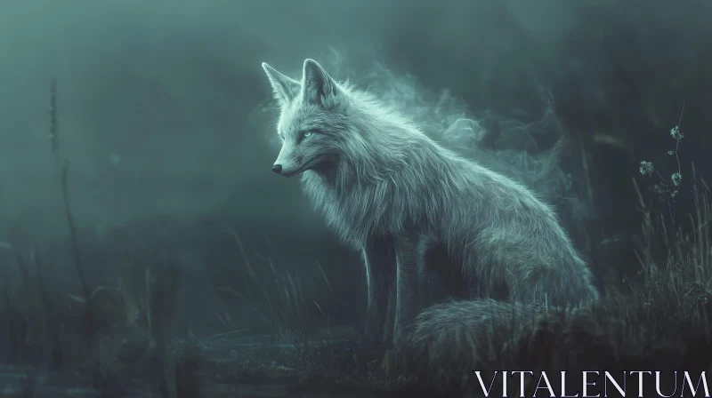 Mystic Fox Portrait AI Image