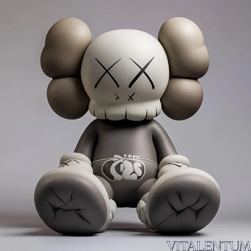 AI ART Gray Scale Toy Art Sculpture