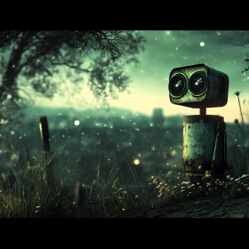 Binocular Robot in Tranquil Nature