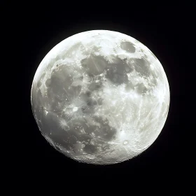 Full Moon's Craters and Landscapes