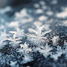 Macro Image of Snowflakes