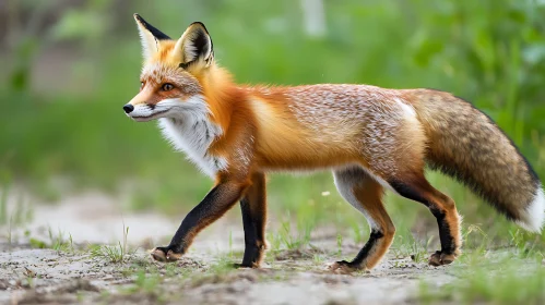 Red Fox Walking