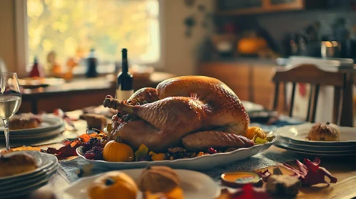 Autumnal Thanksgiving Table Setting