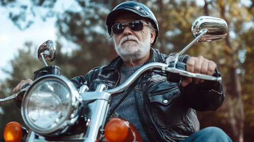 Cool Rider: Man on a Bike