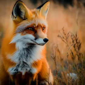 Red Fox in Natural Habitat