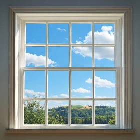 Window to a Sunny Landscape