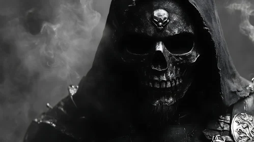 Dark Skull Figure with Hood