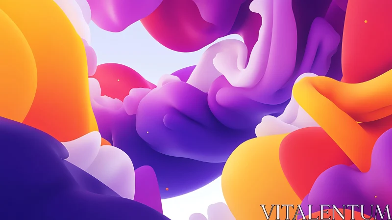 Colorful Fluid Abstract Art AI Image