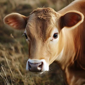 Close-Up of a Brown Cow