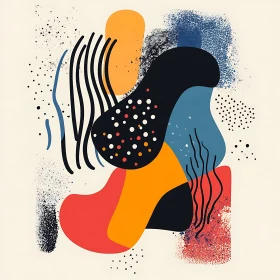 Vibrant Geometric Design in Abstract Art