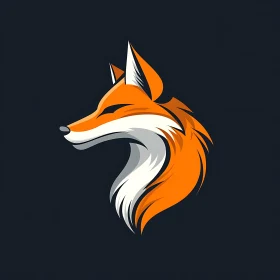 Minimalist Fox Illustration