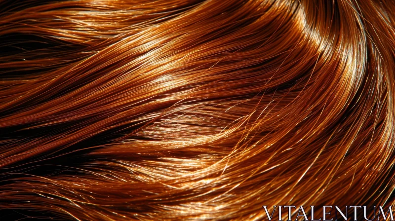 Stunning Red Hair Close-Up | Fashion and Beauty Photography AI Image