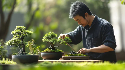 Bonsai Master at Work