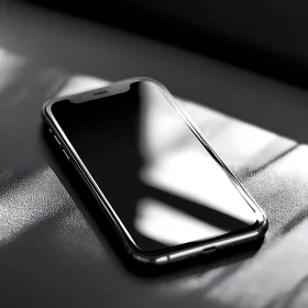 Metallic Smartphone Reflecting Light