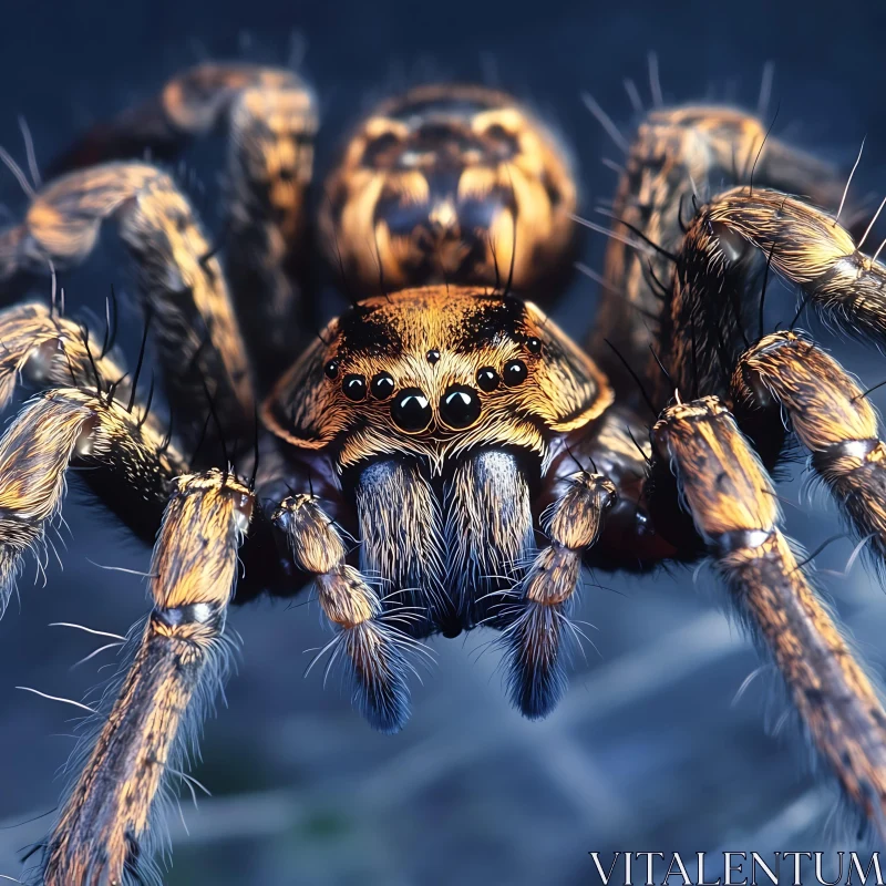 Intricate Spider Close-Up AI Image