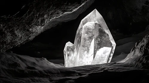 Monochrome Crystal Cave