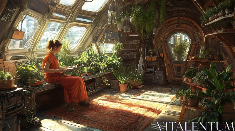 Indoor Garden Sanctuary AI Image