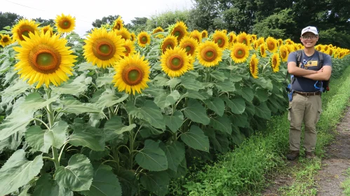 Sunflower Garden Portrait