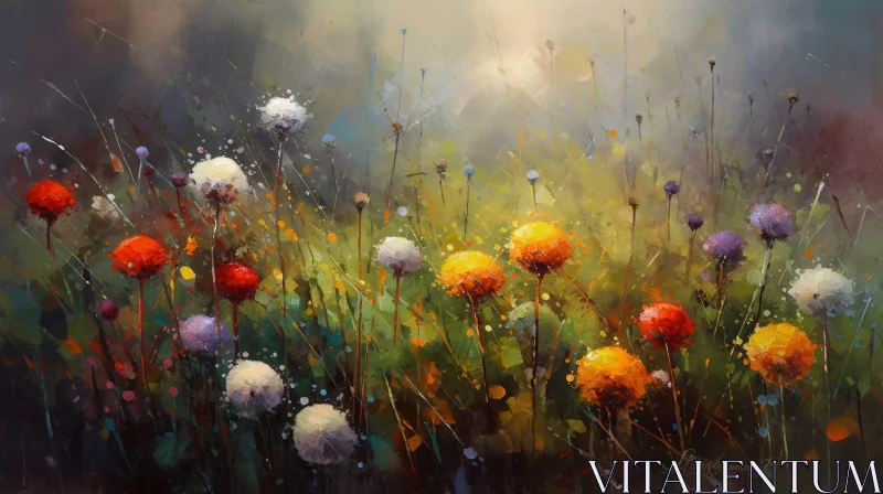 AI ART Colorful Floral Impressionism