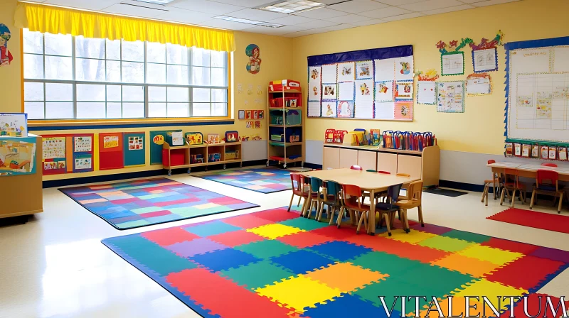 AI ART Colorful and Inviting Classroom Design