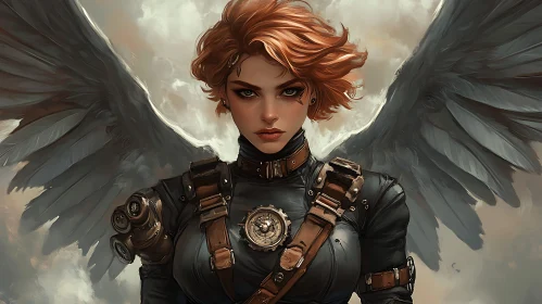 Winged Steampunk Character Portrait