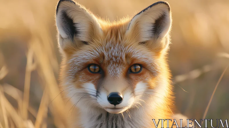 Close-up of a Wild Fox AI Image